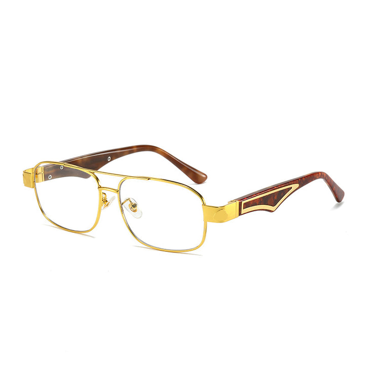 Damen stilvolle Korrektionsbrille mit angularen Akzenten Karnz