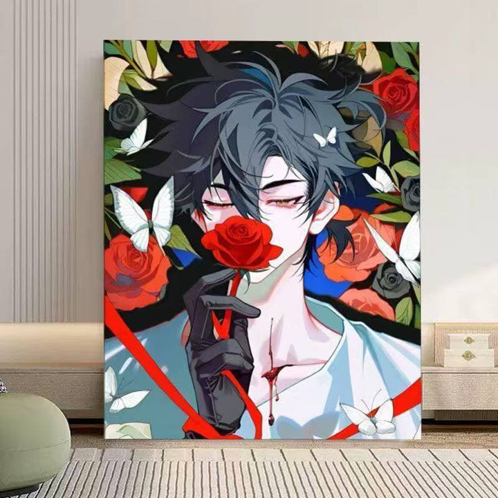 Künstlerischer Anime-inspirierter Wandkunstdruck Karnz