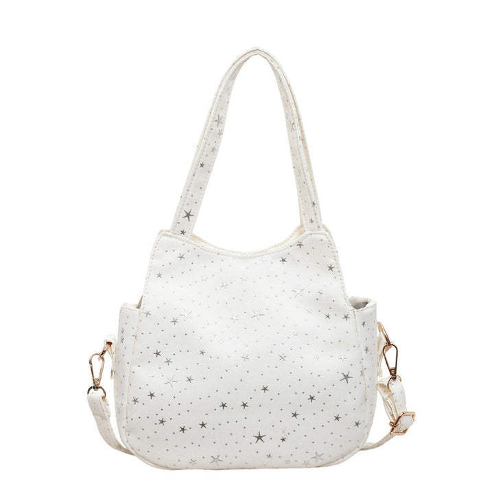 WoStar-Mustered Canvas Hobo Tasche Karnz