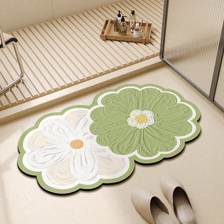 Florale Form Badezimmermatte