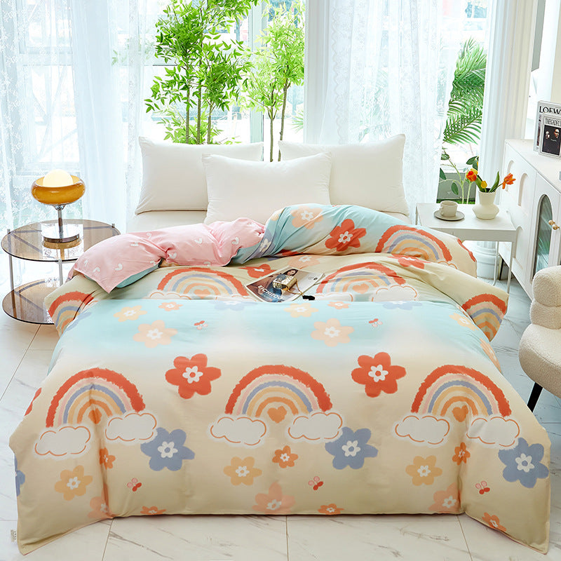 Elegantes Blumendesign Bettwäsche Set