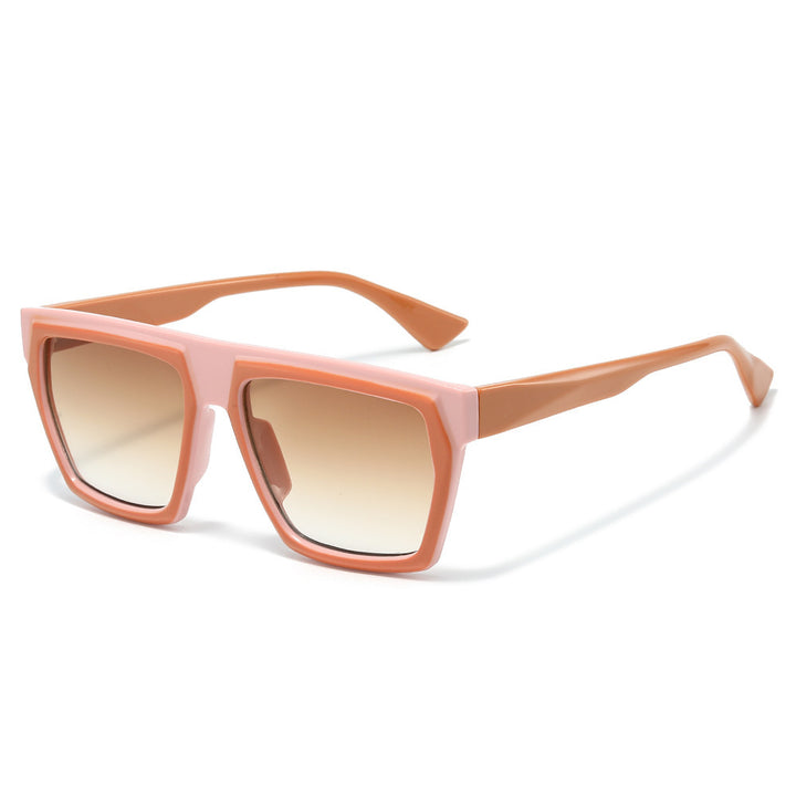 Chic Übergroße Geometrische Rahmen Sonnenbrille Karnz