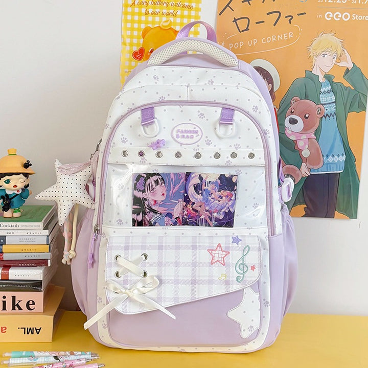 Stylische Grafikdesign-Schulrucksack Karnz