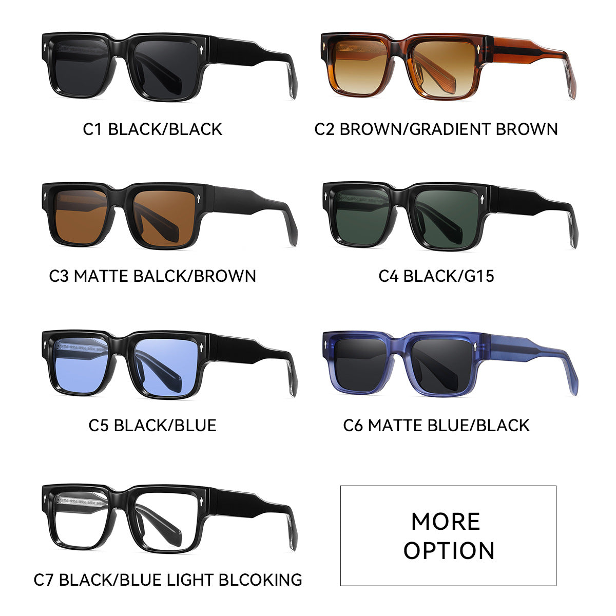 Damen Sonnenbrille im modernen, kantigen Design Karnz