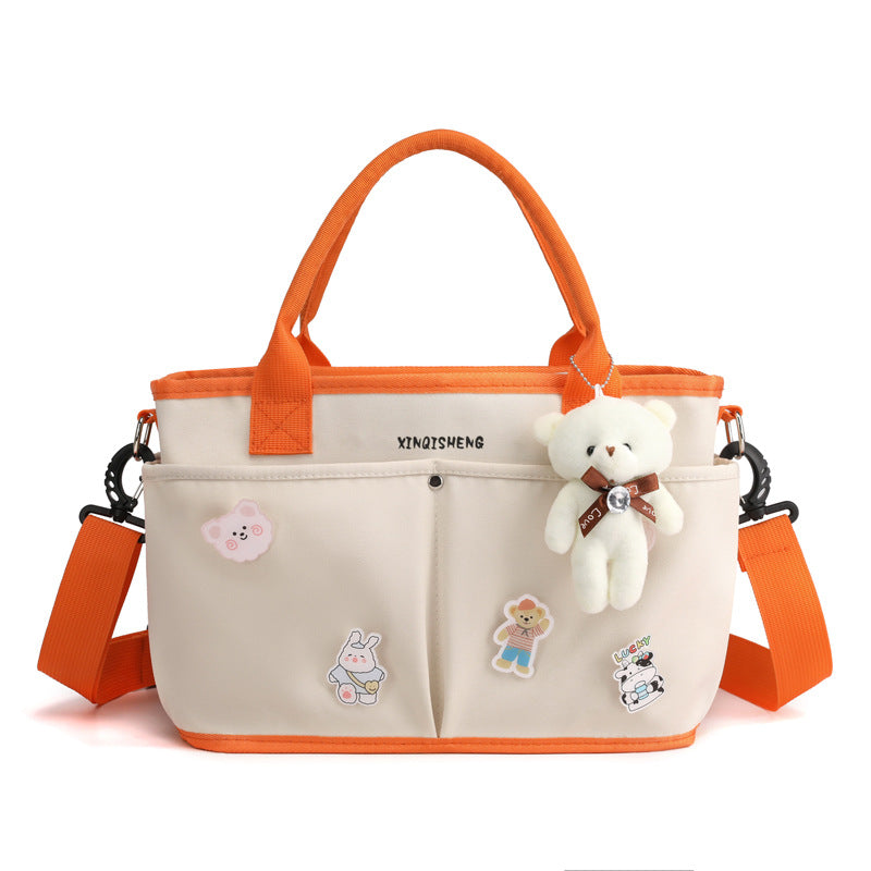 Multi-Taschen Blumenmuster Tote Bag Karnz