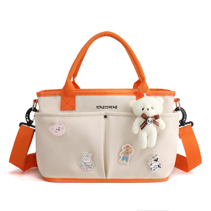Multi-Taschen Blumenmuster Tote Bag Karnz