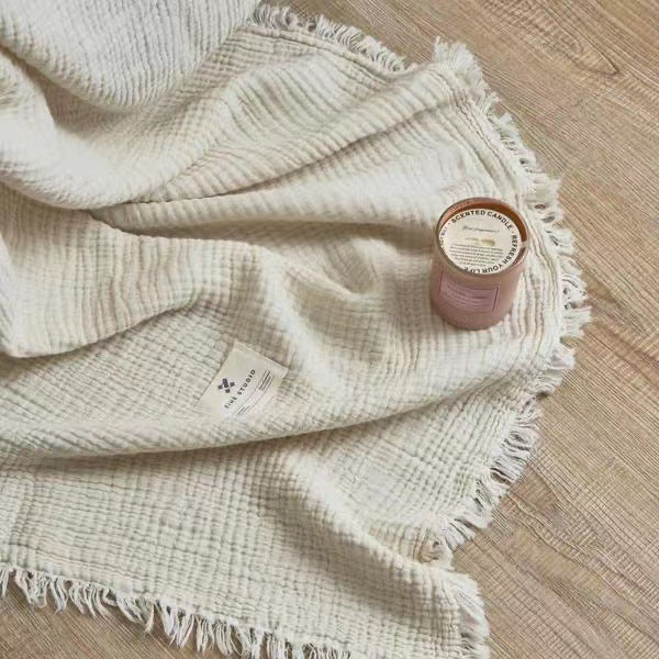 Damen kuschelige Waffelstruktur Decke Karnz