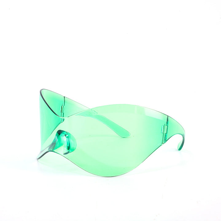 Damen futuristische Wellen-Sonnenbrille Karnz