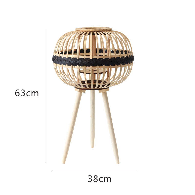 Dekorative Rattan-Laterne Karnz