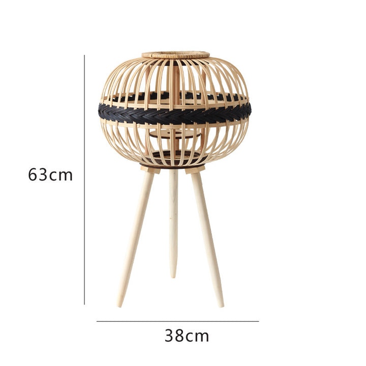 Dekorative Rattan-Laterne Karnz