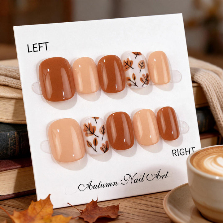 Botanischer Press-On Nagelkunst Set