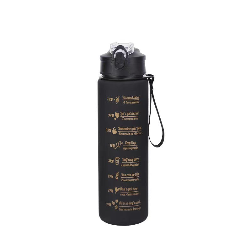 Damen Motivations-Trinkflasche mit integrierter Zeitmarkierung Karnz