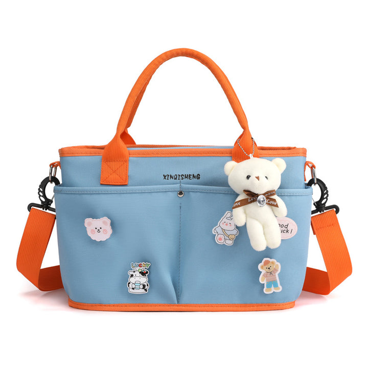 Multi-Taschen Blumenmuster Tote Bag Karnz