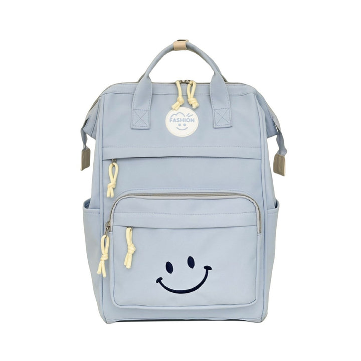 Trendy Multi-Taschen Smiley-Gesicht Rucksack Karnz