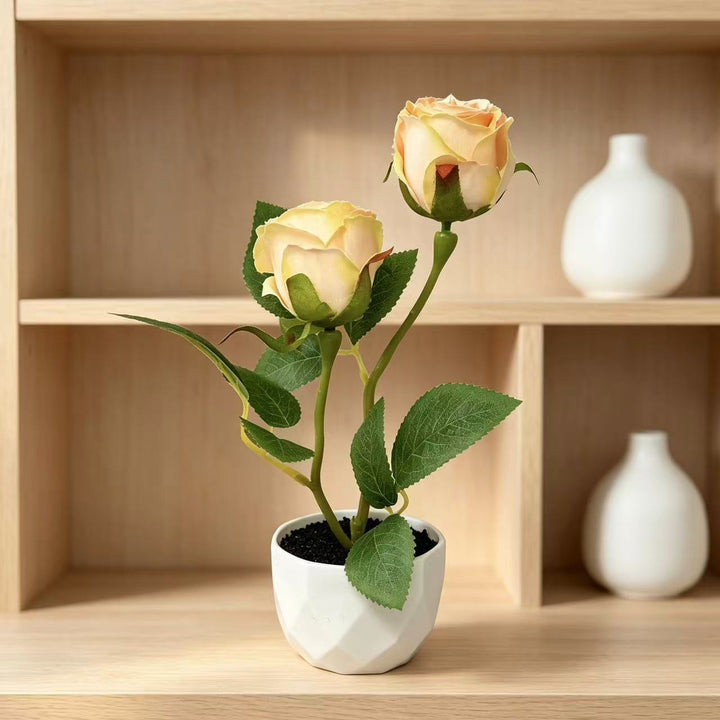 Dekoratives Künstliches Rosengewächs Arrangement für die Wohnkultur