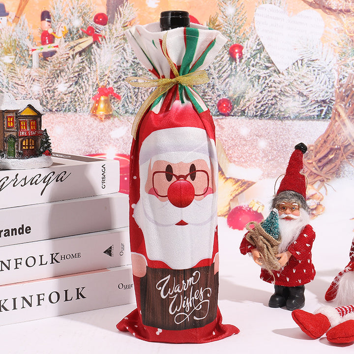 Weihnachtsweinflaschenhülle Karnz