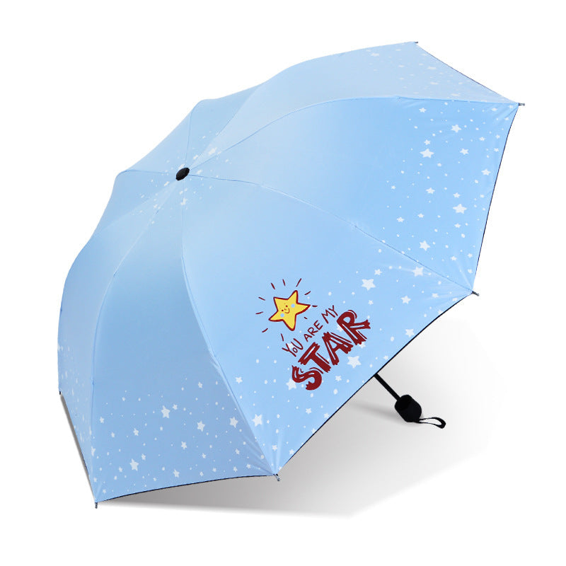 Damen Faltbarer Regenschirm mit Blumenmotiv Karnz