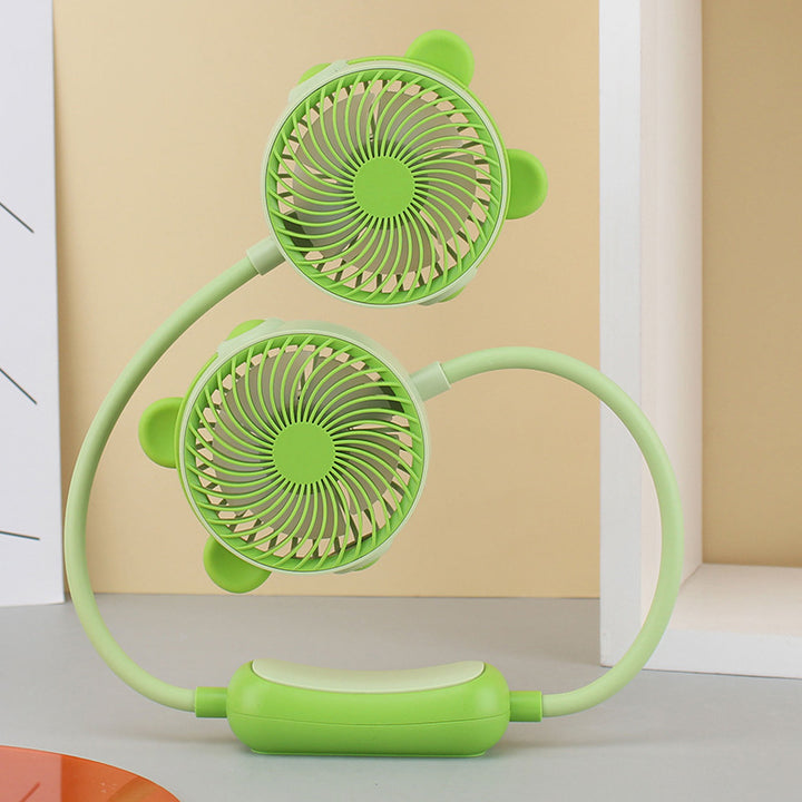 Unisex Tragbarer Doppelventilator Karnz