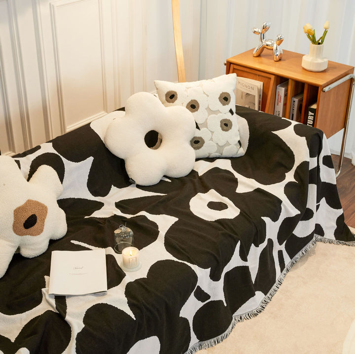 Florales gemustertes dekoratives Sofadecke