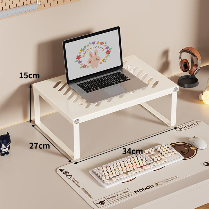 Ergonomischer belüfteter Metall-Laptop-Ständer mit Untertisch-Speicher