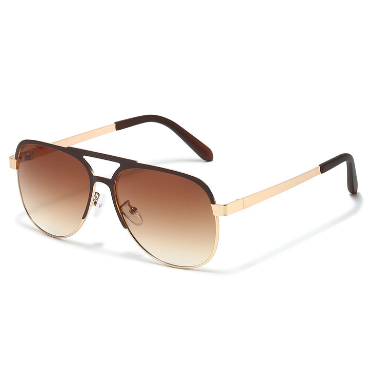 Luxuriöse Metallrahmen Aviator Sonnenbrille Karnz