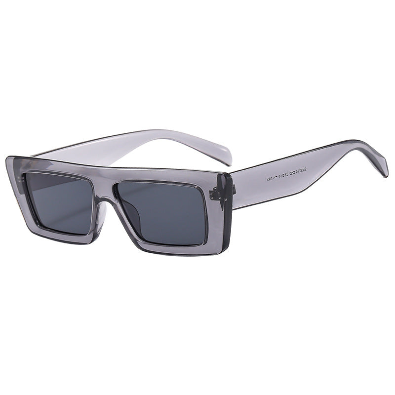 Damen Modische rechteckige Sonnenbrille im modernen Design Karnz