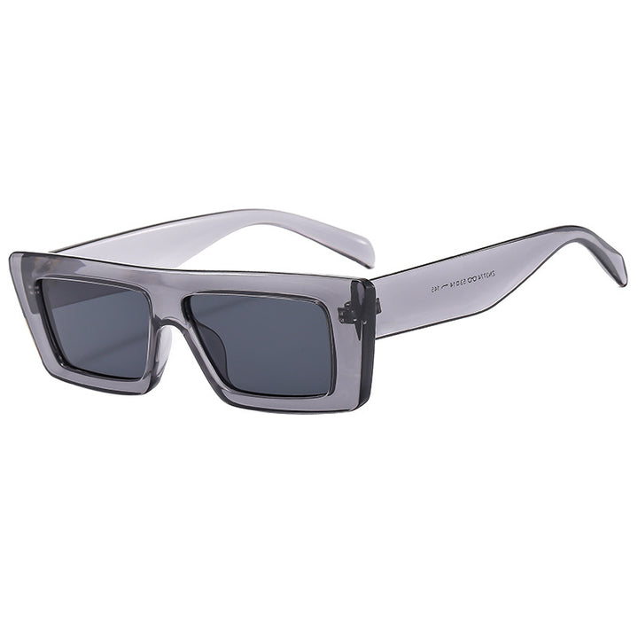 Damen Modische rechteckige Sonnenbrille im modernen Design Karnz