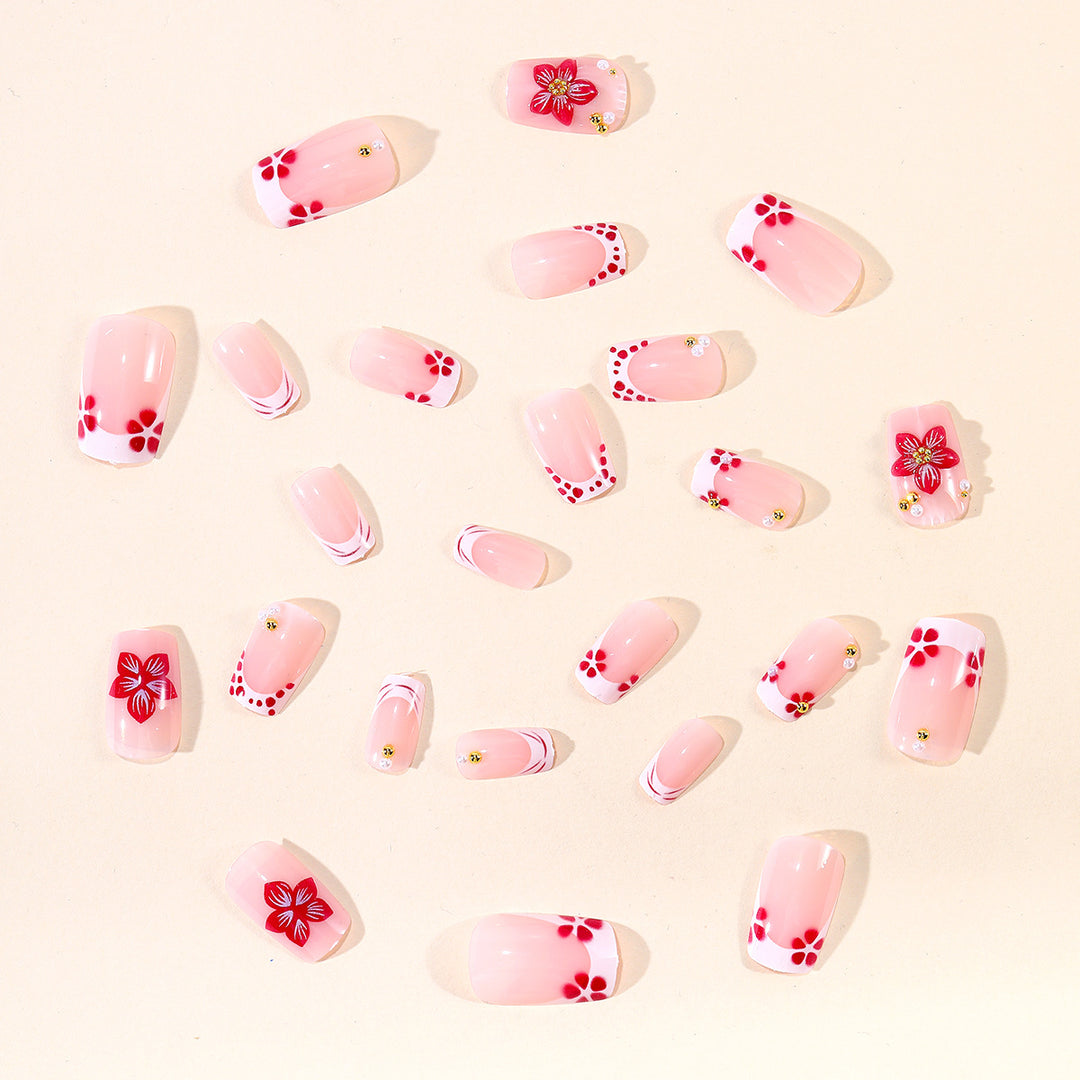 Dekorative 3D Blumen Nagelkunst Extensions Karnz