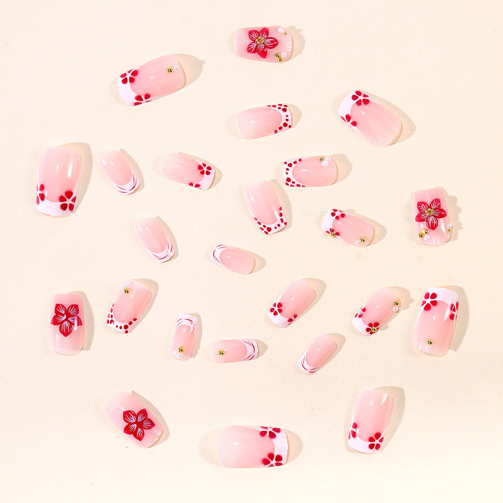 Dekorative 3D Blumen Nagelkunst Extensions Karnz