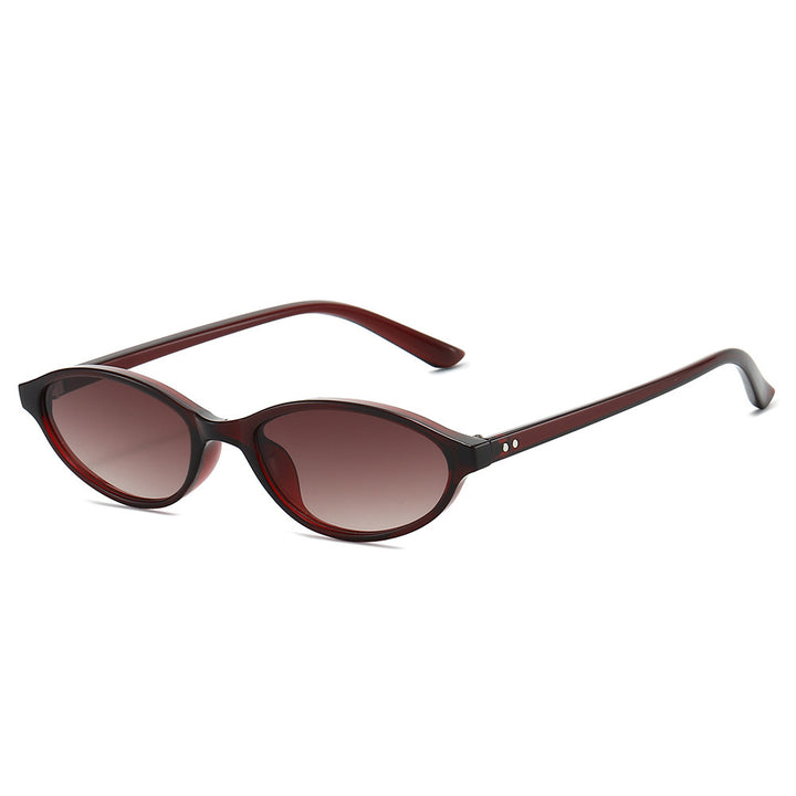 Chic Vintage-inspirierte ovale Sonnenbrille Karnz