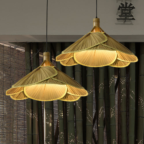 Künstlerische Geflochtene Palm Pendant Licht
