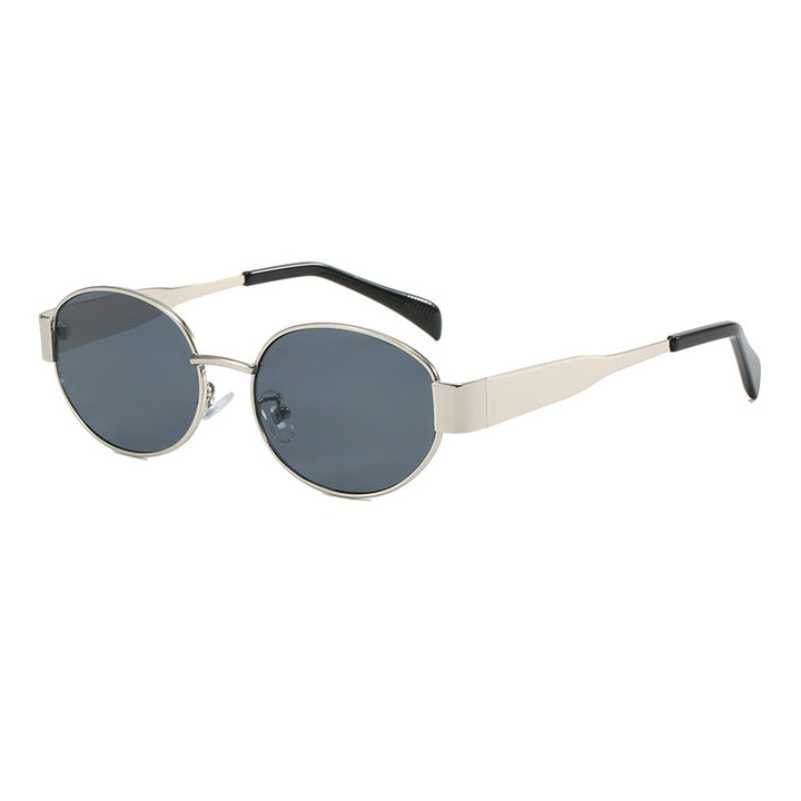 Damen modische Sonnenbrille im eleganten ovalen Design Karnz