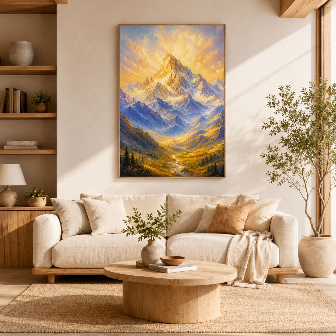 Majestätische Berglandschaft Kunstwerk für Zuhause