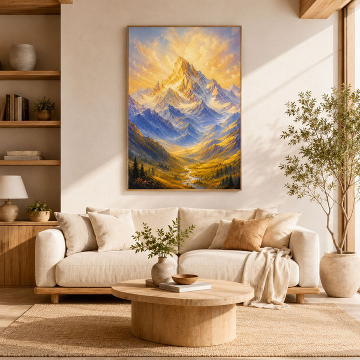 Majestätische Berglandschaft Kunstwerk für Zuhause