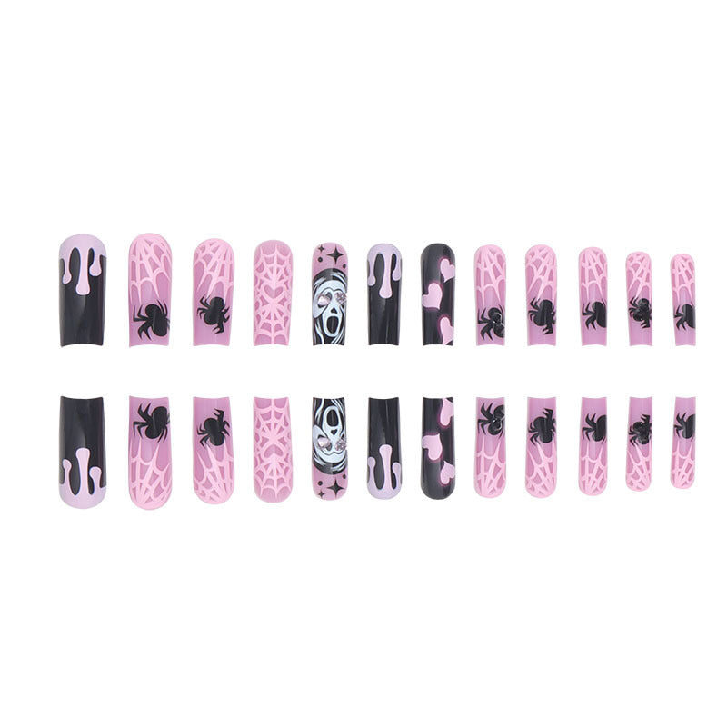 Künstlerisches Halloween-Themen Press-On Nagelset Karnz