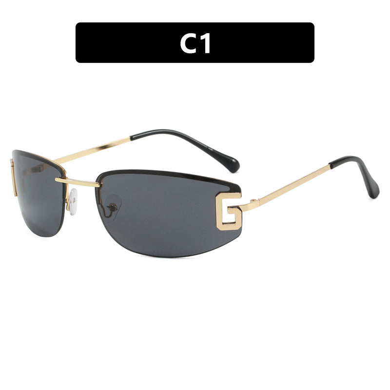 Damen futuristische Sonnenbrille mit sportlichem Design und UV-Schutz Karnz