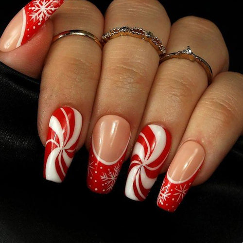 Festliches Zuckerstangen-Nagelkunst-Set Karnz