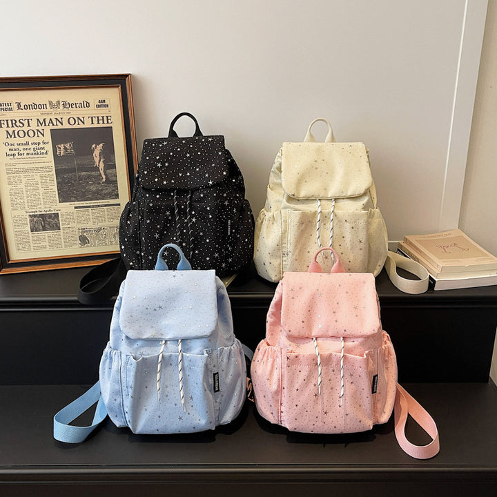 Sternen-mustered lässiger Kordelzug-Rucksack Karnz