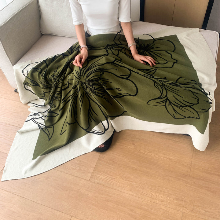Florales Druck Wurfdecke