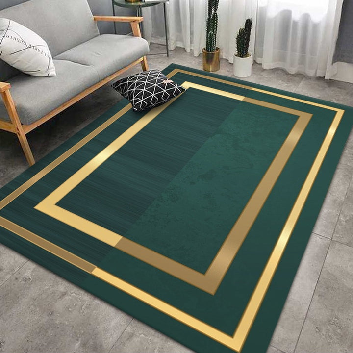 Luxuriöser geometrischer Designteppich