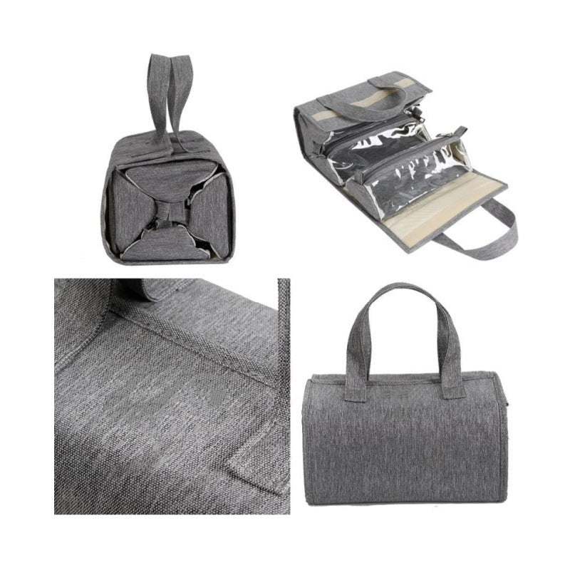 Praktische Kosmetik-Organizer-Tasche mit Durchsichtigen Fächern Karnz