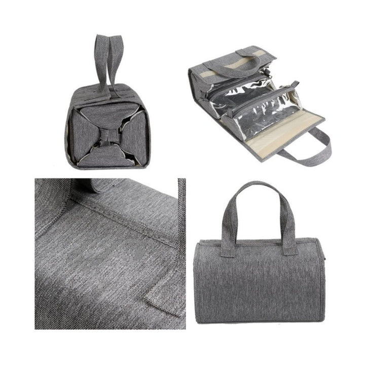 Praktische Kosmetik-Organizer-Tasche mit Durchsichtigen Fächern Karnz
