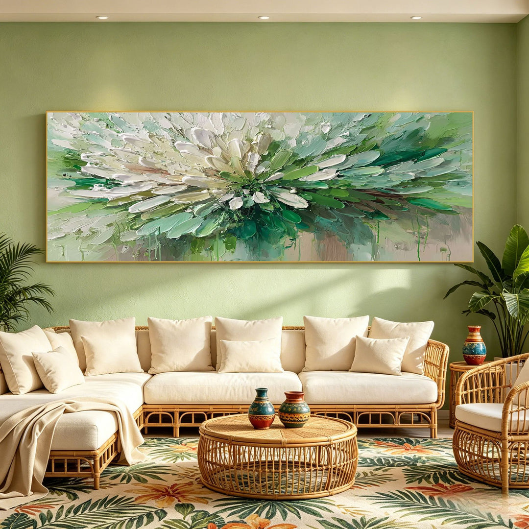 Künstlerische Florale Leinwand Wanddekoration
