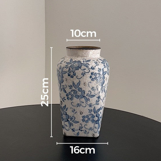 Handgefertigte Keramische Rissglas Blumen Dekorative Tischvase