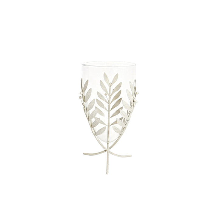 Elegante Blattmuster dekoratives Glas