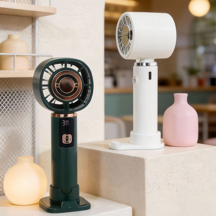 Damen Tragbarer Mini-Lüfter mit USB-Ladefunktion und stylischem Design Karnz
