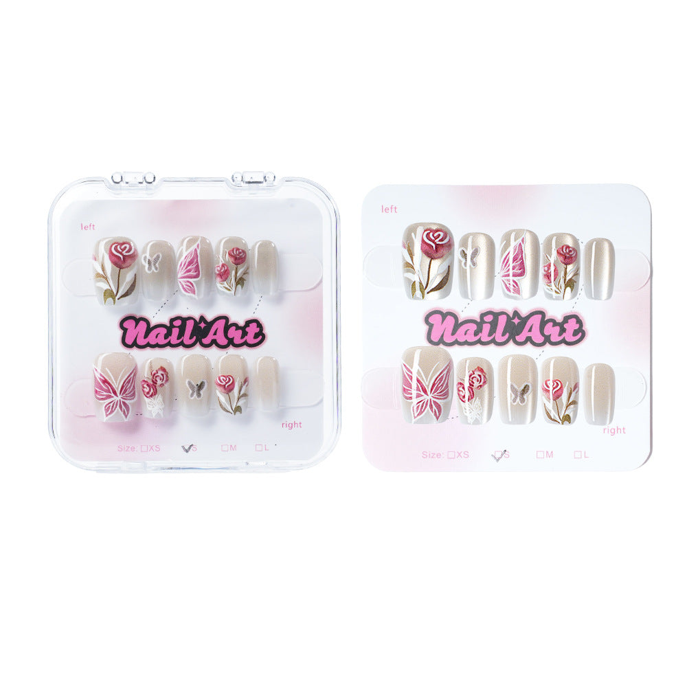 Künstlerische blumige Nagelspitzen Karnz