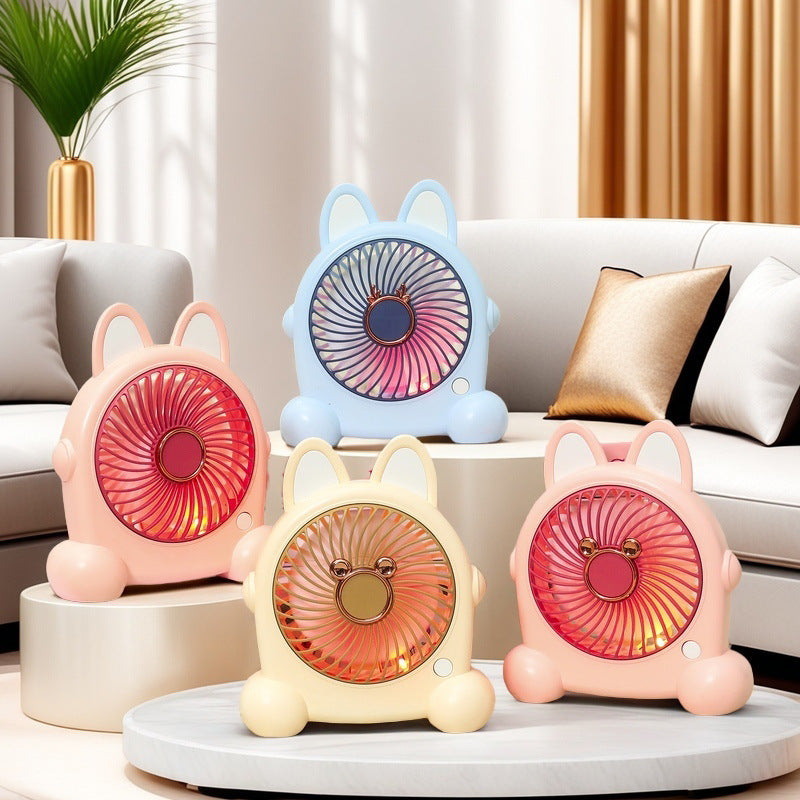 Damen Tragbarer USB Handventilator im kreativen Hasendesign Karnz