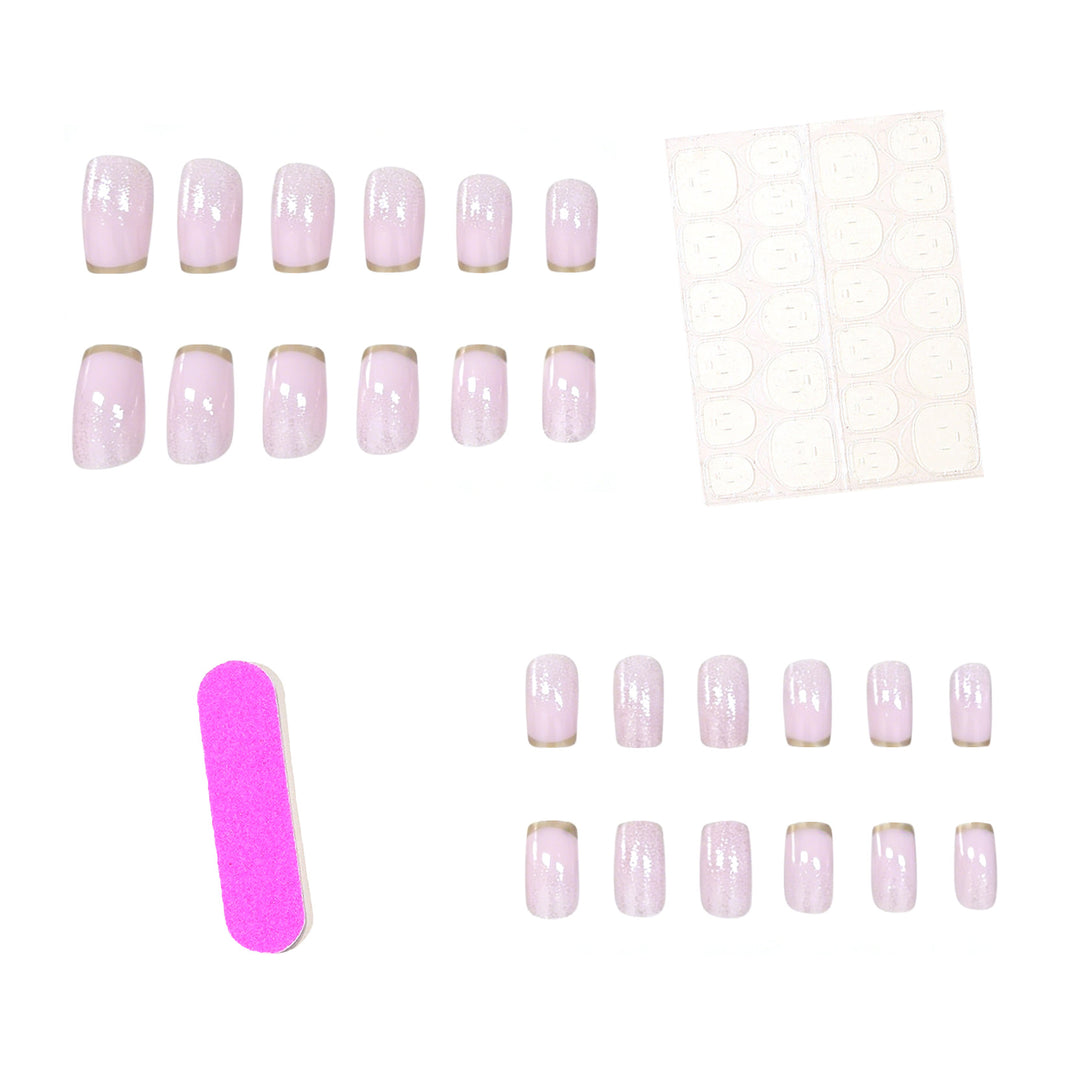 Elegante Glitter Ombre Nagelkunst Karnz