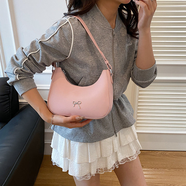 Stylische Bow Detail Schultertasche Karnz